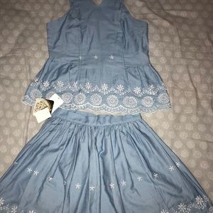 BRAND NEW W/TAGS! 2 PIECE OUTFIT/SKIRT & TOP
